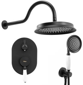 Sprchová súprava podomietková Rea Serra čierna + BOX