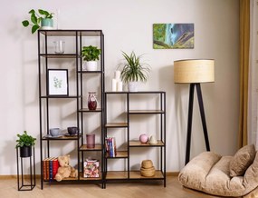 Regál Costa A 70 cm dub prírodný/čierny