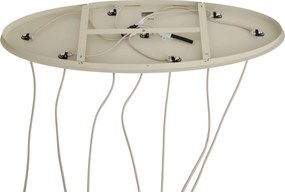 Japandi závesná lampa béžová 7-svetelná - Pluni Tuba