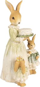 Dekorácia králičia mamka s malými králikmi - 13*10*21 cm