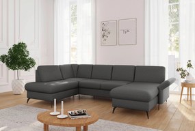 XXXLutz SEDACIA SÚPRAVA, textil, tmavosivá Sit & More - Sedačky - 00014401619X