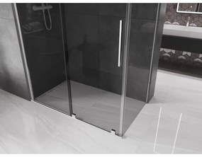 Mexen Velar, sprchový kút s posuvnými dverami 160 x 90 cm, 8mm šedé sklo, chrómová, 871-160-090-41-01