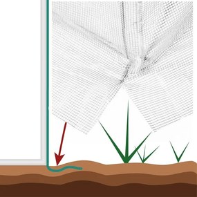 SPRINGOS Náhradná fólia na fóliovník 3 × 2 × 2 m UV-4 140 g/m² – GT0010F
