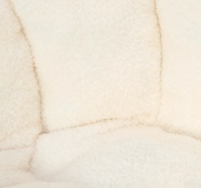 Kreslo detské plyšové Soft White