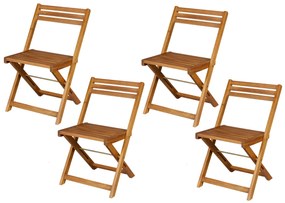 Livarno home Skladacia stolička Sevilla, 4 kusy  (800008982)