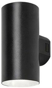 Rabalux 77155 vonkajšie nástenné LED svietidlo Urfa, 18W, IP65, čierna, 16 cm