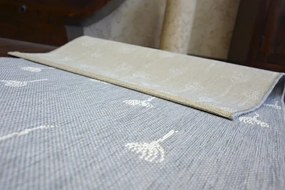 Koberec SIZAL FLAT 48779/637 Kvety sivý/krém