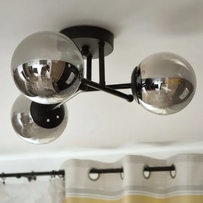 Brilagi - Prisadený luster MALIVA 3xE14/15W/230V čierna/dymová