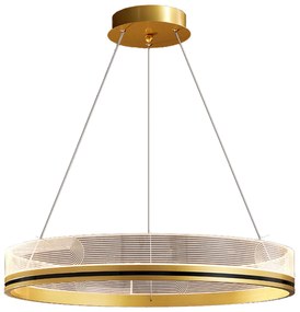 Toolight Toolight, LED závesné svietidlo 60cm APP1190-CP, zlatá, OSW-40020