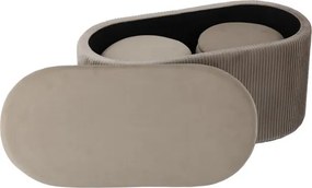 Set troch taburetiek ARVION béžové PHO5963 (3 ks)