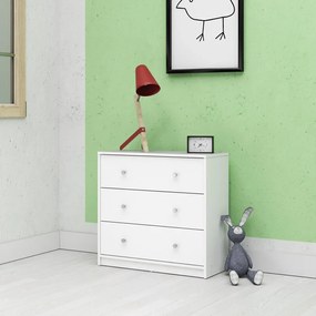 Biela komoda Tvilum May, 72 x 68 cm