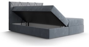 Manželská posteľ Boxspring 160 cm Athena (čierna) (s matracom a úložným priestorom). Vlastná spoľahlivá doprava až k Vám domov. 1046362