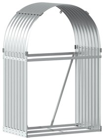 Držiak na polená strieborný 80x45x120 cm pozinkovaná oceľ