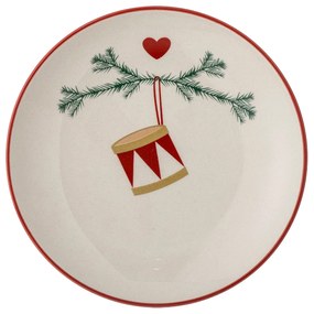Bloomingville Kameninový tanier Yule Nature Bubon
