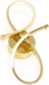 Toolight Toolight, LED nástenné svietidlo 18W APP1051-W, zlatá, OSW-01067