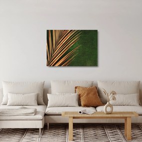 Sklenený obraz s listom (70x50 cm)