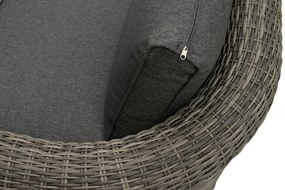 Deokork Ratanová lavica pre 2 osoby BORNEO LUXURY (sivá)