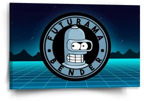 Sablio Obraz Futurama Bender Štvrtá dimenzia - 60x40 cm