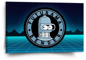Sablio Obraz Futurama Bender Štvrtá dimenzia - 60x40 cm