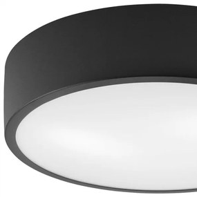 Stropné svietidlo DANTE 1xE27/60W/230V pr. 26 cm čierna