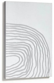 Abstraktný obraz rius 50 x 70 cm biely MUZZA
