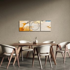 Obraz - Abstrakcia (s hodinami) (90x30 cm)