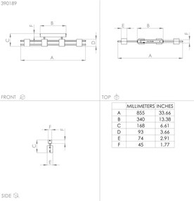 Eglo 390189 - Prisadený luster LEVANTARA 4xE27/40W/230V čierna/hnedá