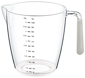 Plastová odmerka 1 l svetlobéžová