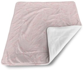 Sablio Deka pre bábätko Ružové Papierové lastovičky - 80x100 cm