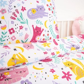 4Home Detské bavlnené obliečky do postieľky Playful Paws, 100 x 135 cm, 40 x 60 cm