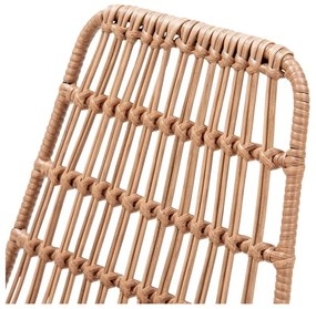 Súprava 4 ratanových jedálenských stoličiek Gabriela a čierneho stola Strong - Bonami Essentials