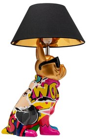Graffiti Dog stolová lampa viacfarebná