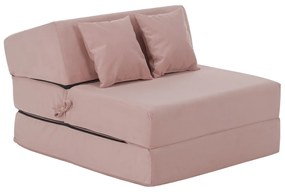Skladacie kreslo/matrac PELOS, svetlo ružová