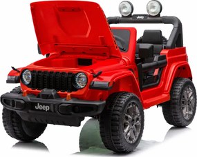LEAN CARS Batéria pre vozidlá Jeep Rubicon 4x4 DK-JWR556 4x200W 24V červená