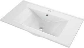 Comodo Kúpeľňová skrinka s keramickým umývadlom Slim W 60