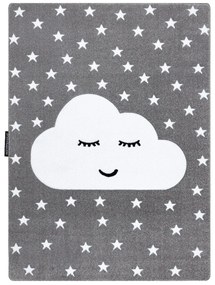 Dywany Łuszczów Detský kusový koberec Petit Cloud stars grey - 200x290 cm