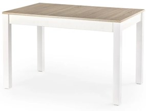 Jídelní rozkládací stůl Maurycy 118/158 cm dub sonoma/bílý