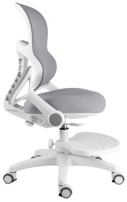 Detská rastúca stolička Neoseat JUNI 006 — látka, sivá