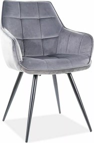 SI Lilia Velvet stolička sivý