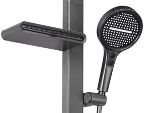 Rea Karl, LED termostatický sprchový set, grafitová, REA-P4880