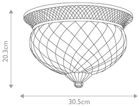 Hinkley - Stropné svietidlo PLANTATION 2xE27/60W/230V