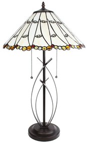 Veľká Tiffany stolná lampa EASY Ø41*68