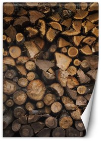 Fototapeta, Krbové dřevo Dřevěná optika - 150x210 cm