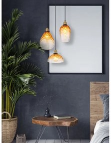 Globo 15786-3H1 - Luster na lanku SALVY 3xE27/60W/230V pr. 46 cm oranžová