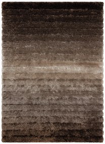 Dywany Łuszczów, Kusový koberec Flim 007-B3 Stripes brown, 120x160, hnedá, obývacia izba