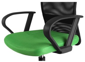 Detská stolička Neoseat MONKEY s podnožou — látka, čierna / zelená