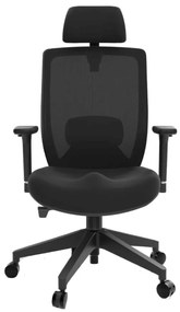 Liftor Space ergonomická kancelárska stolička, čierna