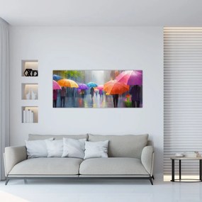 Obraz - Daždivý deň (120x50 cm)
