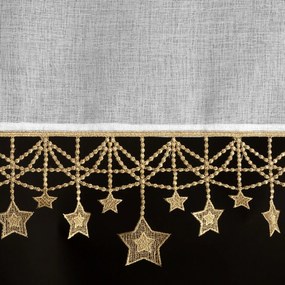 EUROFIRANY KRÁTKA VIANOČNÁ ZÁCLONA NA PÁSKE XMAS 60X150 CM HVIEZDY