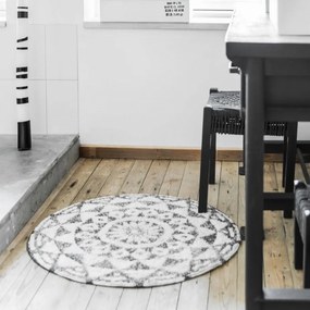 HK living Kúpelňová predložka Round Black 60 cm
